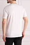 White cotton T-shirt for men Dolce & Gabbana - logo embossing, heart pattern. 100% cotton. Country of manufacture: Italy. Care: specialized cleaning - photo 4