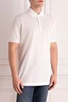 Dolce & Gabbana Cotton polo white for men - Embossed brand logo. 100% cotton. Buttons. Country of manufacture: Italy. Care: specialized cleaning - photo 3