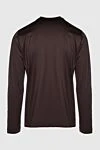 Long sleeve cotton brown for men Cortigiani - logo embroidery. 100% cotton. Country of origin: Italy. Care: specialized cleaning - photo 6