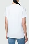 White cotton T-shirt for women FeFe - picture print. 100% cotton. Country of manufacture: Italy. Care: specialized cleaning - photo 4