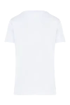 White cotton T-shirt for women FeFe - picture print. 100% cotton. Country of manufacture: Italy. Care: specialized cleaning - photo 6