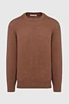 Brunello Cucinelli Cashmere jumper brown for men - 100% cashmere. Country of origin: Italy. Care: specialized cleaning - photo 1