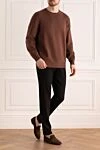 Cashmere jumper brown for men Brunello Cucinelli - 100% cashmere. Country of origin: Italy. Care: specialized cleaning - photo 2