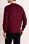 Burgundy wool and cashmere jumper for men Brunello Cucinelli - 90% wool, 10% cashmere. Country of origin: Italy. Care: specialized cleaning - photo 4