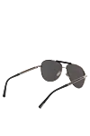 Black men's metal and plastic sunglasses for sun protection Chopard - logo on the lens. UV protection, scratch protection, case included. plastic, metal. Country of origin: Italy. Care: specialized cleaning - photo 4