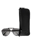 Chopard Black men's metal and plastic sunglasses for sun protection - logo on the lens. UV protection, scratch protection, case included. plastic, metal. Country of origin: Italy. Care: specialized cleaning - photo 5