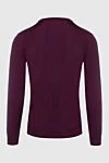 Long sleeve wool jumper for men, burgundy Svevo - 80% cashmere, 20% silk. Closure: zipper. Manufacturer part number: 13005 SA16. Country of manufacture: Italy. Care: specialized cleaning - photo 2