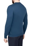 Cashmere jumper blue for men Svevo - 100% cashmere. Country of origin: Italy. Care: specialized cleaning - photo 4