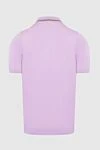 Cotton polo shirt pink for men Svevo - 100% cotton. Closure: Zipper. Country of manufacture: Italy. Care: specialized cleaning - photo 6