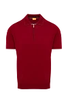 Svevo Cotton polo red for men - 100% cotton. Closure: Zipper. Country of manufacture: Italy. Care: specialized cleaning - photo 1