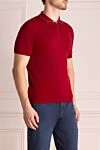 Svevo Cotton polo red for men - 100% cotton. Closure: Zipper. Country of manufacture: Italy. Care: specialized cleaning - photo 3