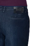 Zilli Cotton and polyamide blue jeans for men - logo, contrast stitching, worn effect. 96% cotton, 4% polyamide. Closure: button, zipper. Three side pockets, two back pockets. Country of origin: France. Care: specialized cleaning - photo 5