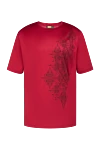 Zilli Red cotton T-shirt for men - fantasy pattern. 100% cotton. Country of origin: France. Care: specialized cleaning - photo 1