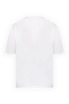 White cotton T-shirt for men Zilli - picture print. 100% cotton. Country of origin: France. Care: specialized cleaning - photo 6