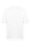 White cotton T-shirt for men Zilli - picture print, logo. 100% cotton. Country of origin: France. Care: specialized cleaning - photo 6