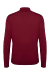 Long sleeve polo in silk and cashmere burgundy for men Cesare di Napoli - Long sleeve. 90% cashmere, 10% silk. Closure: Zipper. Country of origin: Italy. Care: specialized cleaning - photo 6