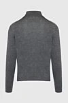 Long Sleeve Polo in Silk and Cashmere Gray for men Cesare di Napoli - Textured pattern, a combination of two shades. Long sleeve. 70% cashmere, 30% silk. Buttons. Country of manufacture: Italy. Care: specialized cleaning - photo 6