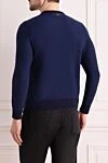 Cashmere jumper blue for men Zilli - Textured pattern, contrasting stripe. 100% cashmere. Country of manufacture: Italy. Care: specialized cleaning - photo 4