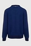 Cashmere jumper blue for men Zilli - Textured pattern, contrasting stripe. 100% cashmere. Country of manufacture: Italy. Care: specialized cleaning - photo 6