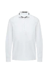 D.Exterior White cotton and polyamide shirt for women - cotton, polyamide, elastane. buttons. Country of manufacture: Italy. Care: specialized cleaning - photo 1