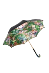 Polyester umbrella black Pasotti - parrot head on the handle.. mechanics. 100% polyester. Product length: 95 cm. Country of manufacture: Italy. Care: specialized cleaning - photo 2