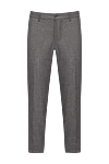Zilli Men's gray cashmere trousers
with pocket piping - 100% cashmere. Closure: button, zipper. two side, two back pockets. Country of origin: France. Care: specialized cleaning - photo 1