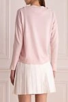 Pink jumper for women Rocco Ragni - V-neckline. 47% wool, 30% viscose, 13% polyamide, 10% cashmere. Country of manufacture: Italy. Care: specialized cleaning - photo 4