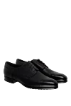 Doucal`s Men's black leather shoes - 100% leather. Lace-up. Interior: Leather. Insole: Leather. Heel height: 2cm. Outsole: Other materials. Country of manufacture: Italy. Care: specialized cleaning - photo 3