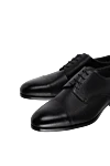 Doucal`s Men's black leather shoes - 100% leather. Lace-up. Interior: Leather. Insole: Leather. Heel height: 2cm. Outsole: Other materials. Country of manufacture: Italy. Care: specialized cleaning - photo 5