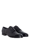 Doucal`s Men's black leather shoes - 100% leather. Lace-up. Interior: Leather. Insole: Leather. Heel height: 2cm. Outsole: Other materials. Country of manufacture: Italy. Care: specialized cleaning - photo 3