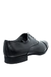 Men's black leather shoes Doucal`s - 100% leather. Lace. Interior decoration: Fur. Insole: Leather. Heel height: 2 cm. Leather. Country of manufacture: Italy. Care: specialized cleaning - photo 4