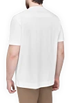 White cotton T-shirt for men Limitato - print pattern. 100% cotton. Country of origin: Italy. Care: specialized cleaning - photo 4