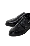 Cesare di Napoli Black alligator leather men's shoes - Textured leather. 100% alligator skin. Lace-up. Interior: Alligator. Insole: Leather. Heel height: 2cm. Outsole: Other materials. Country of manufacture: Italy. Care: specialized cleaning - photo 5