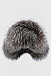 FG Furs Шапка из песца серая женская - мех. 100% песец. Страна производитель: Италия. Уход: специализированная чистка - фото 1