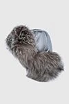 FG Furs Шапка из песца серая женская - мех. 100% песец. Страна производитель: Италия. Уход: специализированная чистка - фото 3