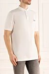 Dolce & Gabbana Cotton polo white for men - Brand Logo Patch. 100% cotton. Buttons. Country of manufacture: Italy. Care: specialized cleaning - photo 3