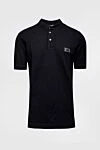 Dolce & Gabbana Cotton polo black for men - Brand Logo Patch. 100% cotton. Buttons. Country of manufacture: Italy. Care: specialized cleaning - photo 1