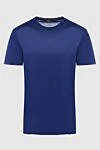 Cesare di Napoli Cotton T-shirt blue for men - 100% cotton. Country of manufacture: Italy. Care: specialized cleaning - photo 1