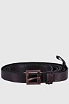 Panicale Brown leather belt for women - 100% genuine leather. buckle. Width: 2 cm. Country of manufacture: Italy. Care: specialized cleaning - photo 1