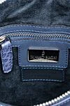 Cesare di Napoli Blue crocodile leather shoulder bag for men - Textured leather. adjustable belt. 100% crocodile leather. Two compartments. Fastener: Zipper. Country of manufacture: Italy. Care: specialized cleaning - photo 5