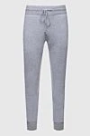 Gran Sasso Men's cashmere sweatpants, gray - 100% cashmere. Closure: Elastic waistband with drawstring. Two side pockets. Country of manufacture: Italy. Care: specialized cleaning - photo 1