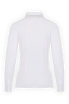 White cotton and polyamide blouse for women Peserico - cotton, polyamide, elastane. buttons. Country of manufacture: Italy. Care: specialized cleaning - photo 6