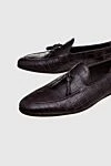 Cesare di Napoli Brown Alligator Loafers for men - tassels, textured leather. 100% alligator skin. Insole: leather. Sole Height: Heel Height 2cm. Country of manufacture: Italy. Care: specialized cleaning - photo 5