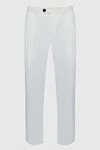 Torras White linen trousers for men - 100% linen. Closure: button, zipper. two side, two back pockets. Country of manufacture: Italy. Care: specialized cleaning - photo 1