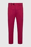 Torras Pink linen trousers for men - 100% linen. Closure: button, zipper. two side, two back pockets. Country of manufacture: Italy. Care: specialized cleaning - photo 1