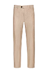 Torras Men's linen trousers beige lightweight for warm season
- 100% linen. Closure: button, zipper. two side, two back pockets. Country of origin: Italy. Care: specialized cleaning - photo 1