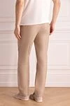 Men's beige linen trousers Torras - 100% linen. Closure: button, zipper. two side, two back pockets. Country of manufacture: Italy. Care: specialized cleaning - photo 4