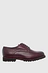 Pellettieri di Parma Red leather men's shoes - 100% leather. Lace-up. Interior: Leather. Insole: Leather. Heel height: 2cm. Outsole: Other materials. Country of origin: Italy. Care: specialized cleaning - photo 1