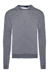 Cesare di Napoli Wool jumper gray for men - 100% wool. Country of manufacture: Italy. Care: specialized cleaning - photo 1