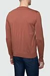 Wool jumper orange for men Cesare di Napoli - 100% wool. Country of manufacture: Italy. Care: specialized cleaning - photo 4